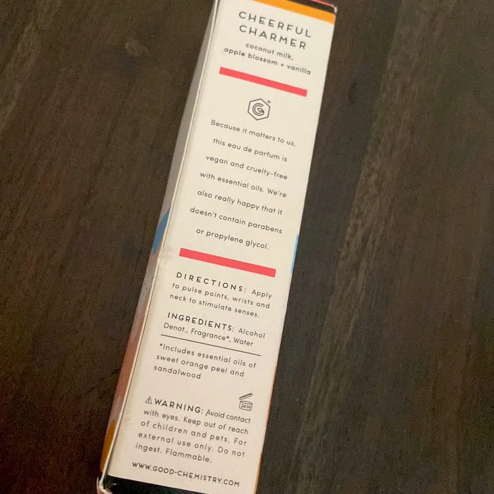 NIB Good Chemistry Rollerball, Cheerful Charmer Essential oils perfume - Picture 4 of 4